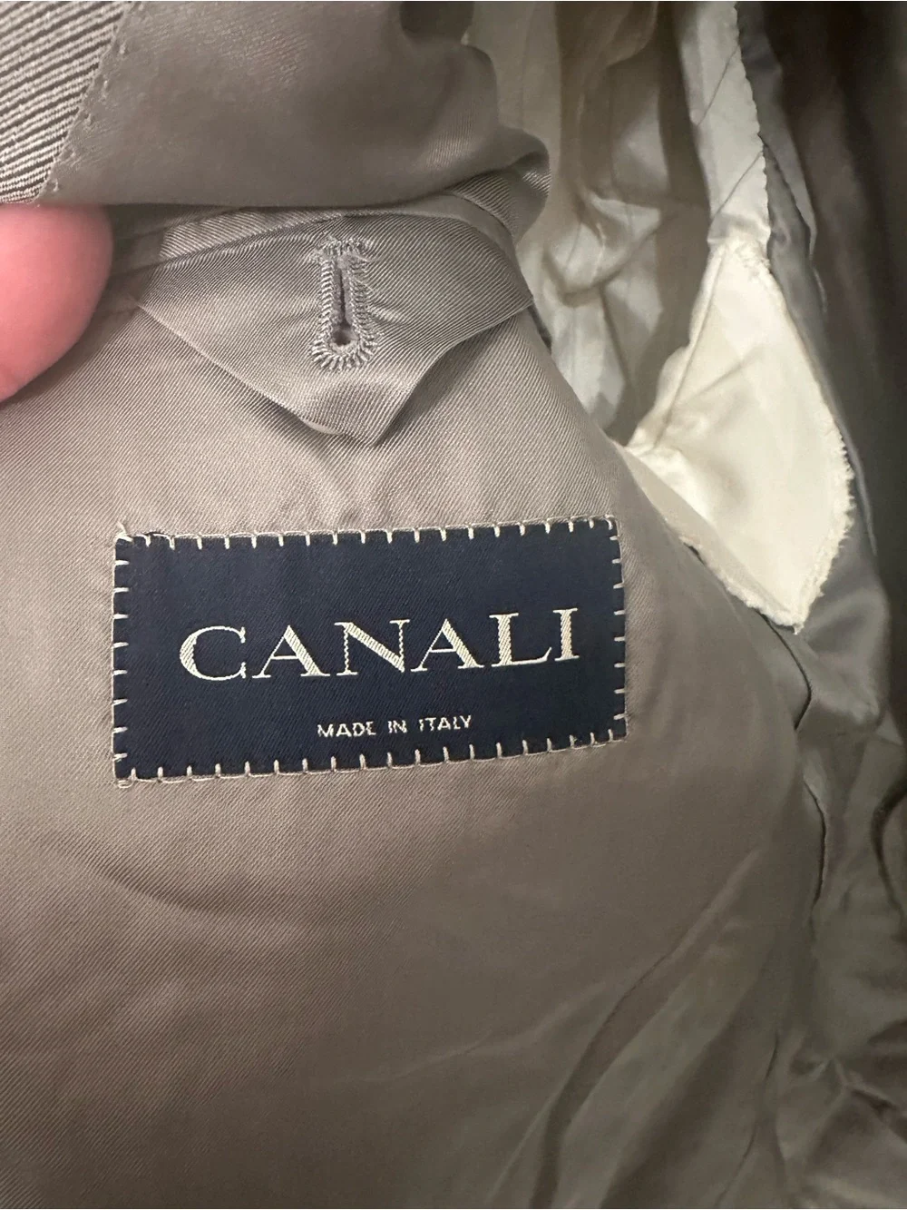 Canali 100% Wool Blazer Mens 54 S EU 44 S US Grey Micro Stripe 3 Button Italy
